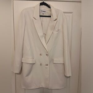 Steve Madden Long white Blazer size XL